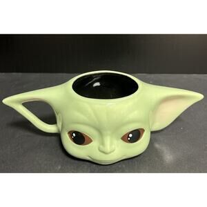 Baby Yoda 3D Face Big Ears Mug Cup Disney Star Wars Mandalorian Child Grogu